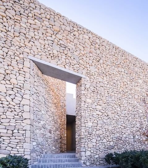 Dhangadhra Stone retaining wall