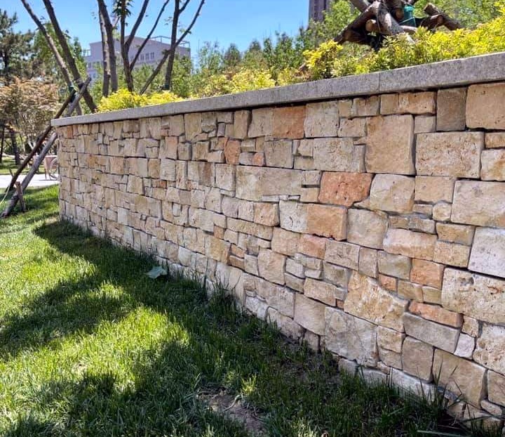Dhangadhra Stone Wall close-up