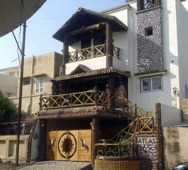 Faux Bois garden bench resembling a log