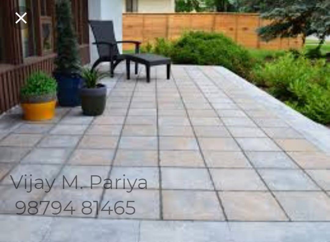Stone tiled bathroom wall with textured finish