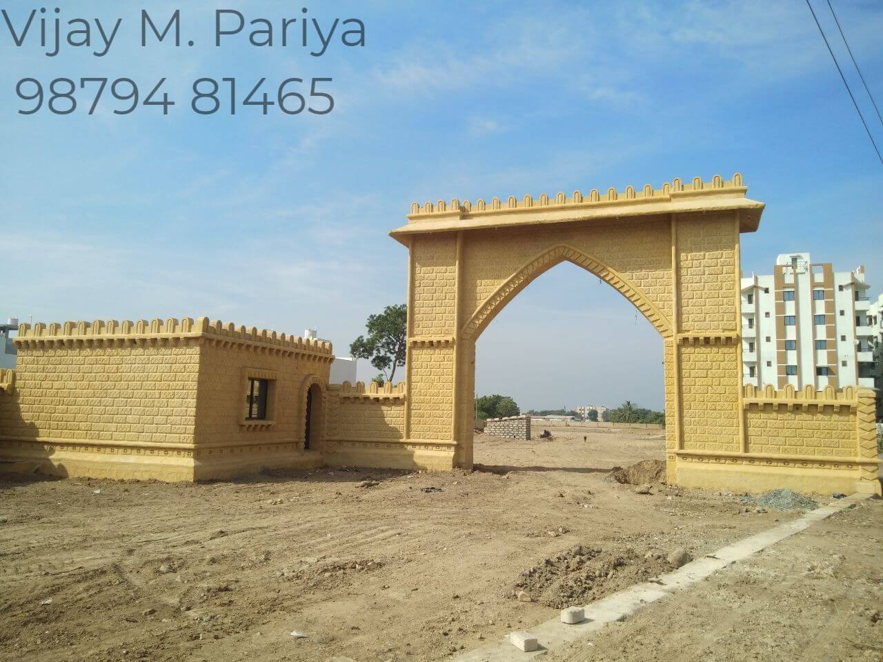 Close-up of intricate stone carving